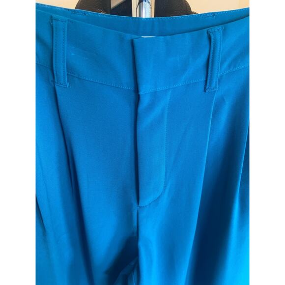 S 🔖 SERGIO HUDSON x Target Teal Blue High-Waist Wide Leg Tailored Trousers - Picture 9 of 10